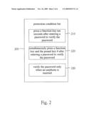 Protection Setting Method and Protection Releasing Method for Portable Device diagram and image