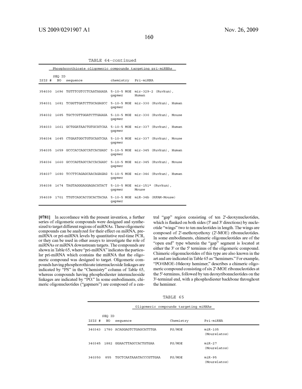 Oligomeric Compounds And Compositions For Use In Modulation Of Small Non-Coding RNAs - diagram, schematic, and image 162