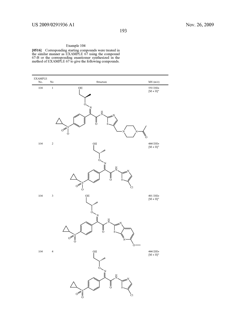 OXIME DERIVATIVE AND PREPARATIONS THEREOF - diagram, schematic, and image 194