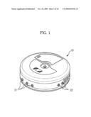 Apparatus for locating moving robot and method for the same diagram and image