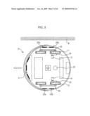 Apparatus for locating moving robot and method for the same diagram and image