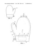 Oven mitt with sound, light & video diagram and image