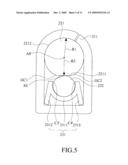 HINGE STRUCTURE WITH A FLEXIBLE LOCKING ASSEMBLY diagram and image