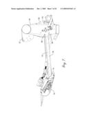 ADJUSTABLE CUTTERBAR TRAVEL RANGE FOR A FLEXIBLE CUTTERBAR HEADER diagram and image