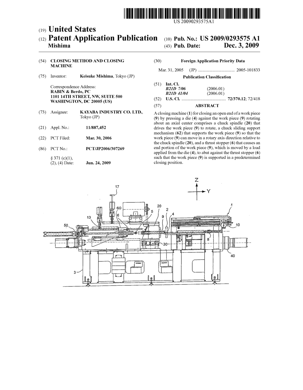 Closing Method and Closing Machine - diagram, schematic, and image 01