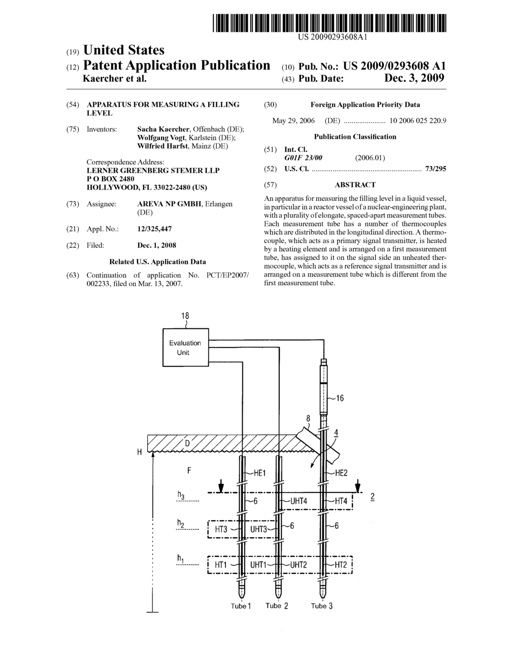 Apparatus for Measuring a Filling Level - diagram, schematic, and image 01