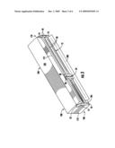 Cutting apparatus for rolled sheet goods diagram and image