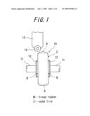 RETREADED TIRE AND METHOD FOR PRODUCING SAME diagram and image