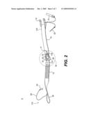 Parachute deployment line and cut knife diagram and image