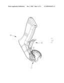 Holder apparatus adapted for gripping and operating a sprayer diagram and image