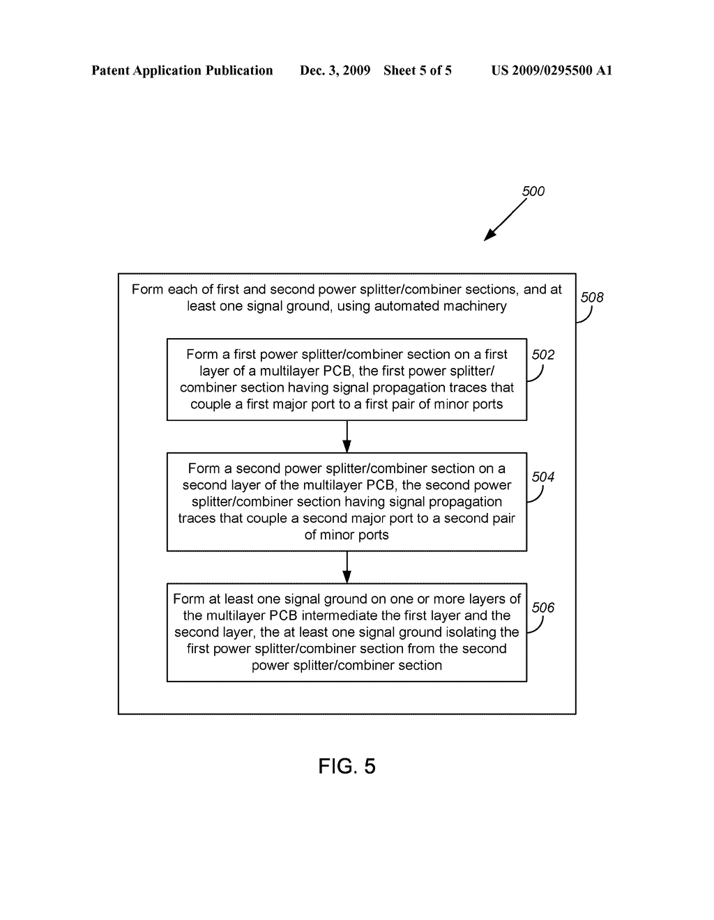 RADIO FREQUENCY POWER SPLITTER/COMBINER, AND METHOD OF MAKING SAME - diagram, schematic, and image 06