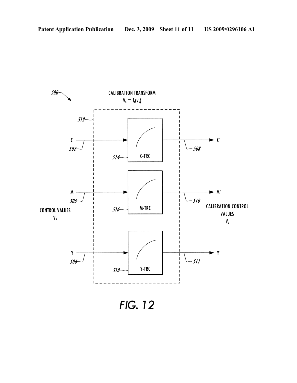 METHOD AND SYSTEM FOR TONER REPRODUCTION CURVE LINEARIZATION USING LEAST SQUARES SOLUTION OF MONOTONE SPLINE FUNCTIONS - diagram, schematic, and image 12