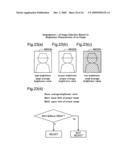 Selection of image data for output diagram and image