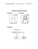 Selection of image data for output diagram and image