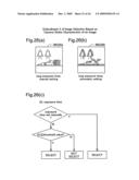 Selection of image data for output diagram and image