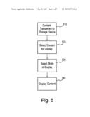 Methods and apparatuses for displaying content through a storage device diagram and image