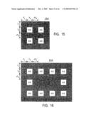 PHOTOLITHOGRAPHY WITH OPTICAL MASKS HAVING MORE TRANSPARENT FEATURES SURROUNDED BY LESS TRANSPARENT FEATURES diagram and image