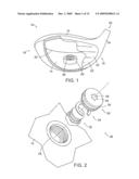 GOLF CLUB HEAD AND REMOVABLE WEIGHT diagram and image