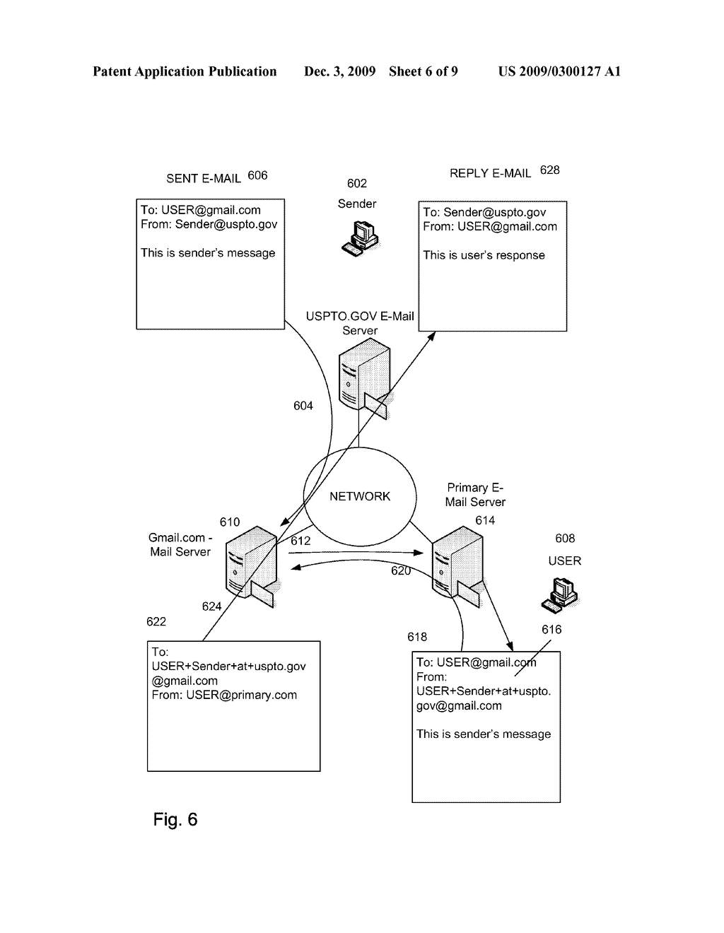 E-MAIL FORWARDING METHOD AND SYSTEM - diagram, schematic, and image 07