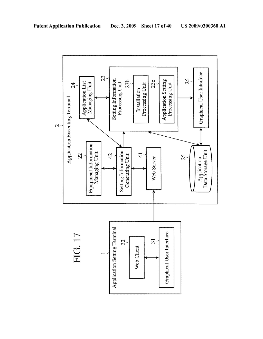 APPLICATION SETTING TERMINAL, APPLICATION EXECUTING TERMINAL, AND SETTING INFORMATION MANAGING SERVER - diagram, schematic, and image 18