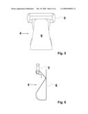 DEVICE FOR HOLDING THE TROUSER-LEG END OF TROUSERS diagram and image