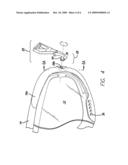 Goggle with removable lens diagram and image