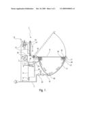 System for Flushing a Vacuum Toilet and Toilet Cover for a System of This Type diagram and image