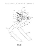 Adjustable curved double curtain rod shower assembly diagram and image