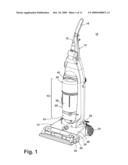 CYCLONIC VACUUM CLEANER WITH IMPROVED FILTER CARTRIDGE diagram and image