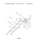 REMOVABLE STAIRWAY FOR AN ELEVATED PLATFORM AND METHOD diagram and image