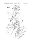 Engine air intake system for engine-powered walk-behind working machine diagram and image