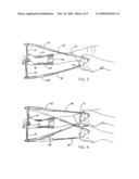 Hand-held baseball pitching apparatus for generating controlled curving trajectories diagram and image