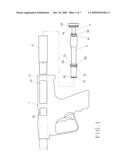 PAINTBALL GUN WITH A WINDOW DESIGN TO MONITOR THE INTERIOR OF THE PAINTBALL GUN diagram and image