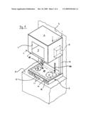 Cooking Appliance Mounted at an Elevated Level diagram and image