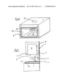 Cooking Appliance Mounted at an Elevated Level diagram and image