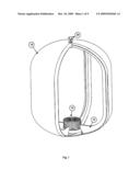 Integrated plastic liner for propellant tanks for micro G conditions diagram and image