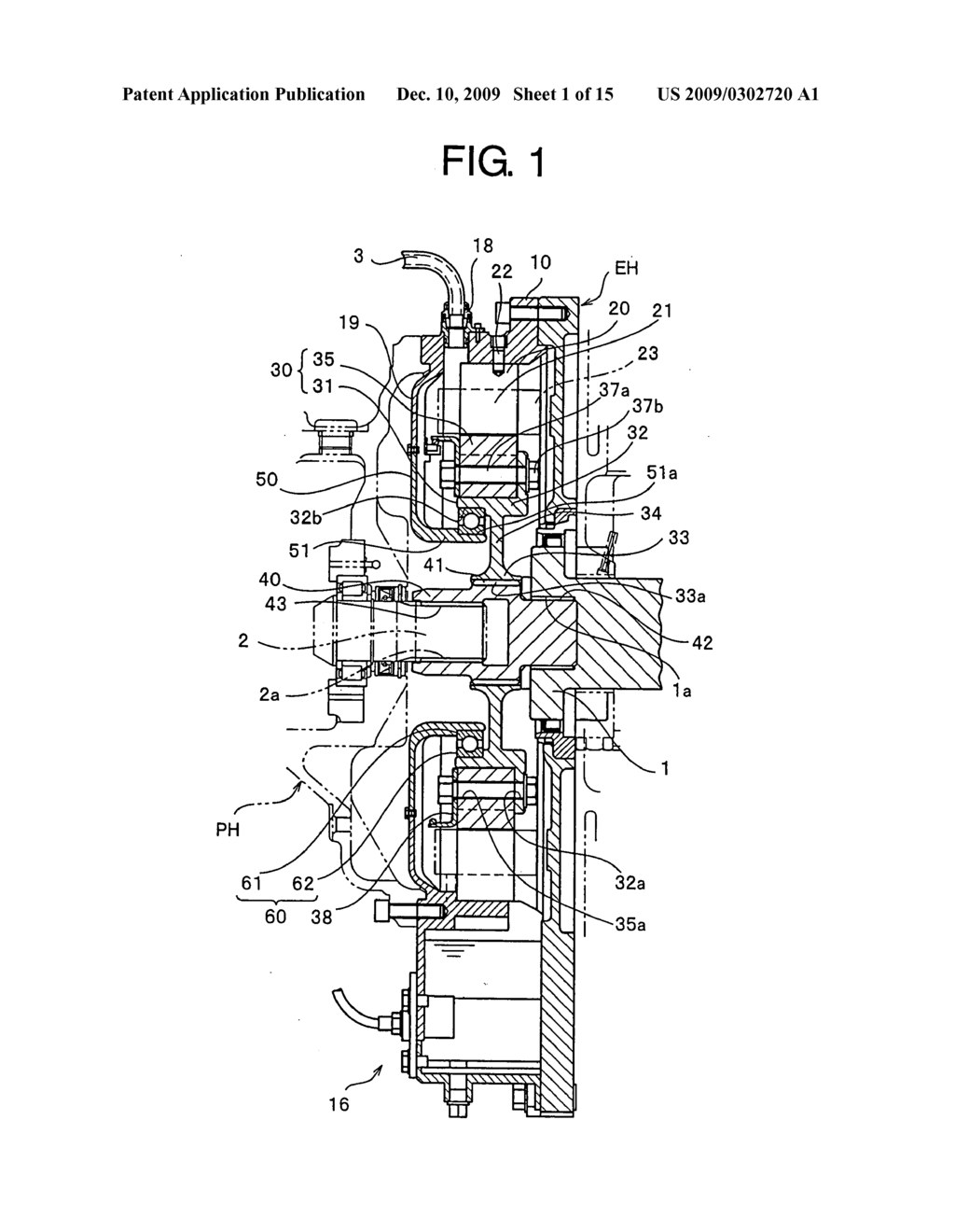 Generator/motor mounted on engine - diagram, schematic, and image 02