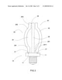 Fluorescent light bulb and manufacturing method thereof diagram and image