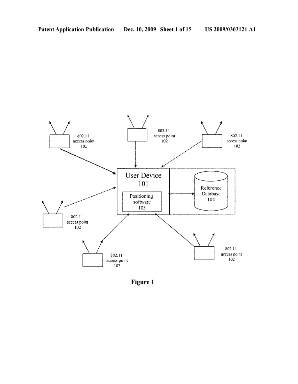 SYSTEM AND METHOD FOR USING A SATELLITE POSITIONING SYSTEM TO FILTER WLAN ACCESS POINTS IN A HYBRID POSITIONING SYSTEM - diagram, schematic, and image 02