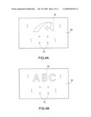 Manufacturing method and structure of satellite disc antenna that integrally displays trademark by visual contrast of hollow hole diagram and image