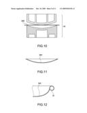 Manufacturing method and structure of satellite disc antenna that integrally displays trademark by visual contrast of hollow hole diagram and image