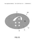 Manufacturing method and structure of satellite disc antenna that integrally displays trademark by visual contrast of hollow hole diagram and image