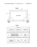 SENSOR-BASED DISPLAY OF VIRTUAL KEYBOARD IMAGE AND ASSOCIATED METHODOLOGY diagram and image