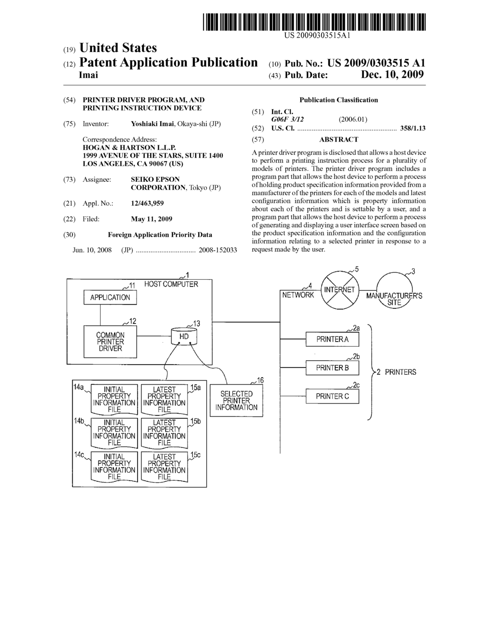 PRINTER DRIVER PROGRAM, AND PRINTING INSTRUCTION DEVICE - diagram, schematic, and image 01