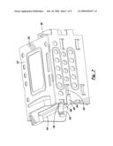 Disk drive mounting system diagram and image