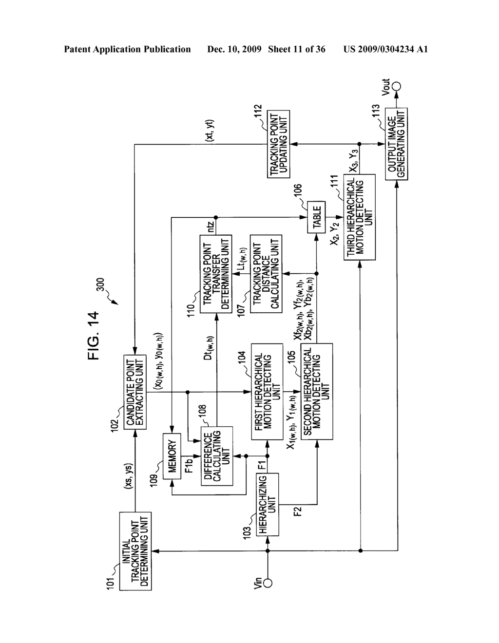 TRACKING POINT DETECTING DEVICE AND METHOD, PROGRAM, AND RECORDING MEDIUM - diagram, schematic, and image 12