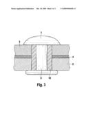 CONNECTING ELEMENT AND USE OF SUCH A CONNECTING ELEMENT FOR FASTENING AIRCRAFT COMPONENTS IN THE CASE OF A CFK-METAL HYBRID CONSTRUCTION diagram and image