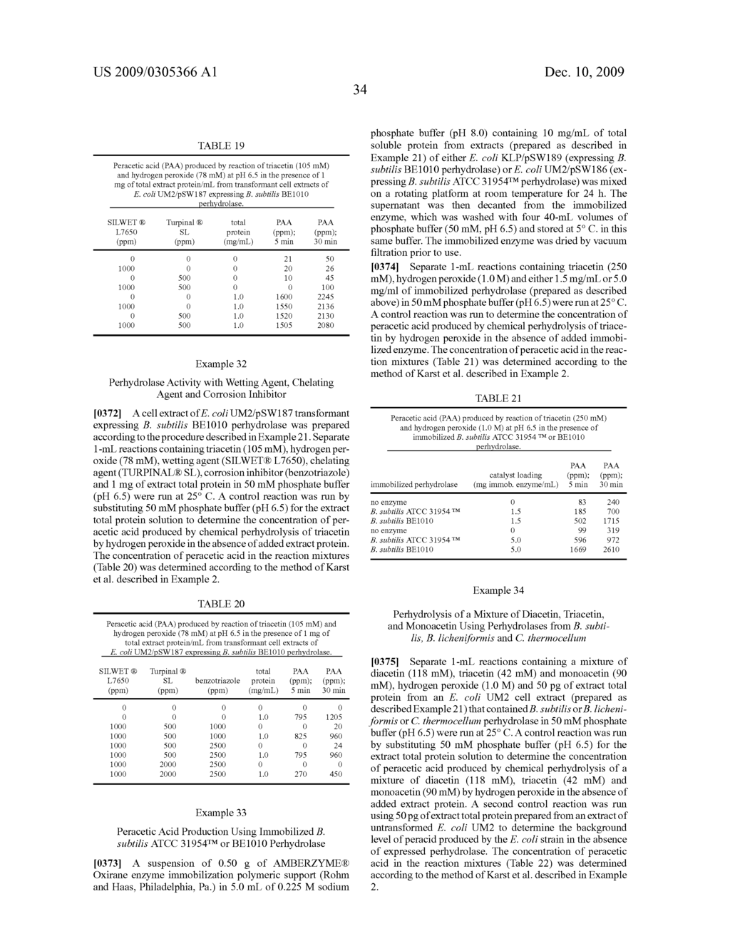 Production Of Peracids Using An Enzyme Having Perhydrolysis Activity - diagram, schematic, and image 38