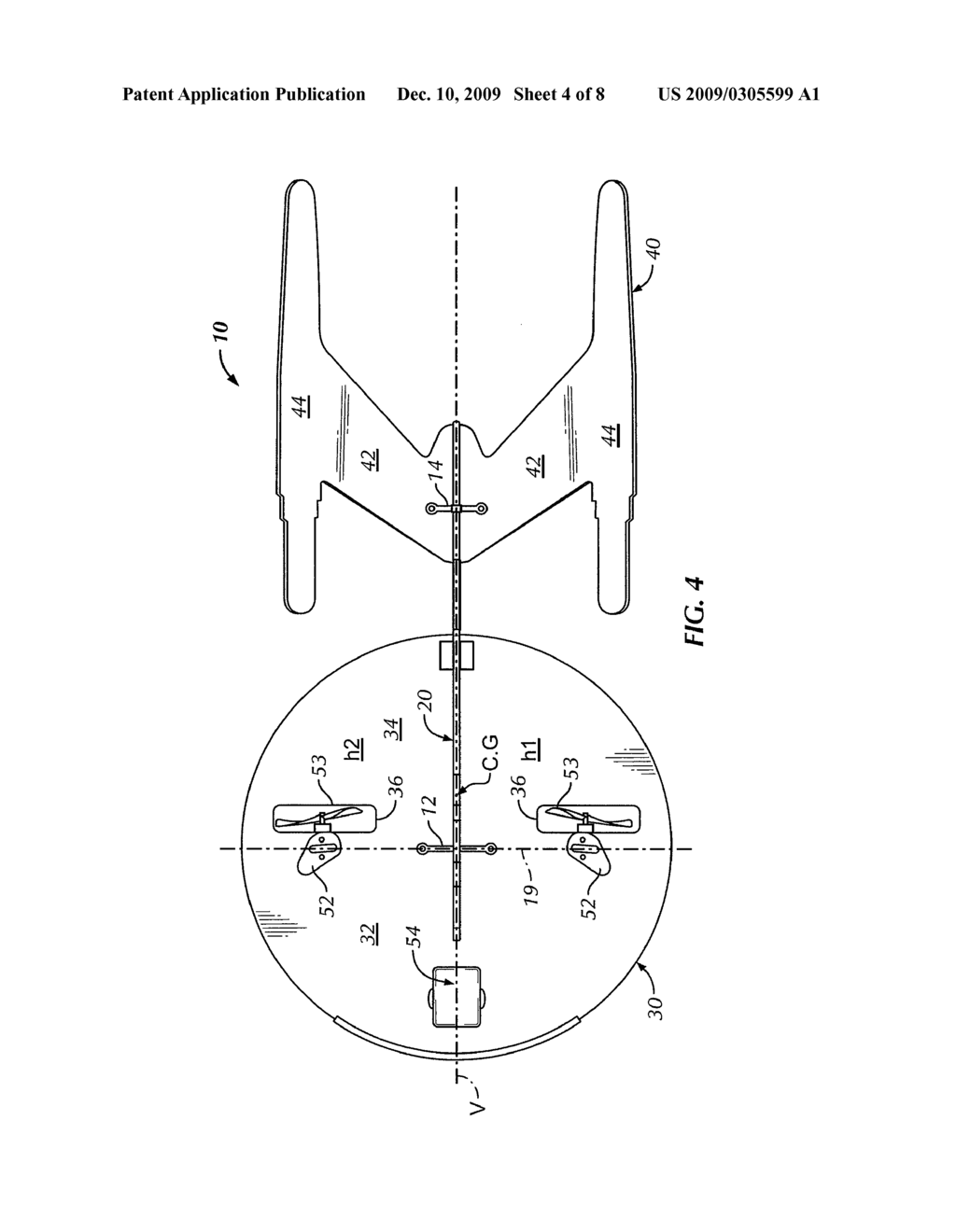 Toy flying aircraft - diagram, schematic, and image 05