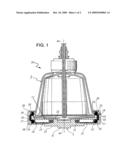 SECURING MECHANISM, PARTICULARLY FOR BLOOD SEPARATION CENTRIFUGES AND THE LIKE diagram and image